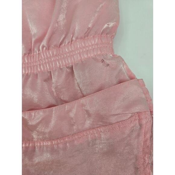 Vintage Y2K Copper Key Pink Shimmer Jacket with Faux Fur Hood - Picture 6 of 7